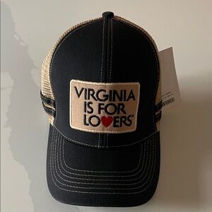 Black and Tan Trucker Hat Virginia is for lovers